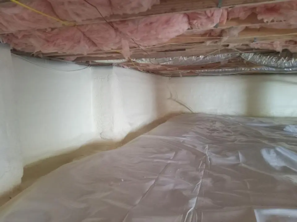 Crawl space encapsulation with closed-cell spray foam for Roof Leak Repair in Tillamook